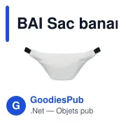 BAI Sac banane en PU souple - Miniature 2