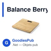 Balance Berry personnalisable avec logo - Pèse personne en bambou - Miniature 3