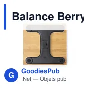 Balance Berry personnalisable avec logo - Pèse personne en bambou - Miniature 4