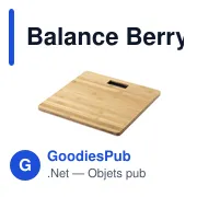 Balance Berry personnalisable avec logo - Pèse personne en bambou - Miniature 5