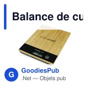 Balance de cuisine personnalisable avec logo - Beck - Miniature 1