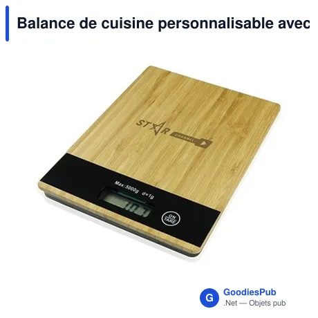 Balance de cuisine personnalisable avec logo - Beck