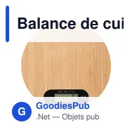 Balance de cuisine personnalisable avec logo - Reanne - Miniature 1