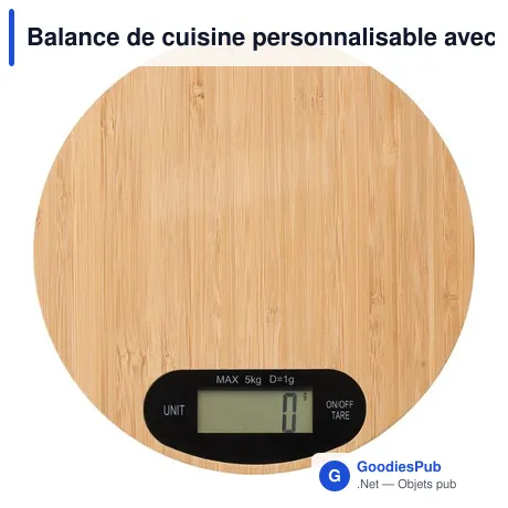 Balance de cuisine personnalisable avec logo - Reanne