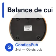 Balance de cuisine personnalisable avec logo - Reanne - Miniature 3
