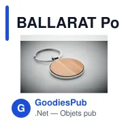 BALLARAT Porte-clés rond métal bambou - Miniature 5