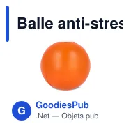 Balle anti-stress personnalisable Ø 6 cm en mousse PU avec logo - 8 coloris - Miniature 6