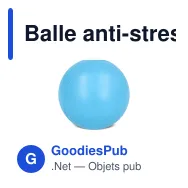 Balle anti-stress personnalisable Ø 6 cm en mousse PU avec logo - 8 coloris - Miniature 9