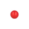 Variante Rouge - Balle anti-stress personnalisable Ø 6 cm en mousse PU avec logo - 8 coloris