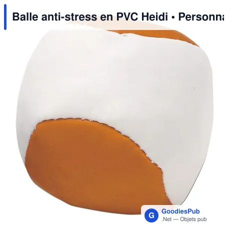 Balle anti-stress en PVC Heidi