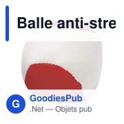 Balle anti-stress en PVC Heidi - Miniature 6