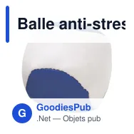 Balle anti-stress en PVC Heidi - Miniature 10