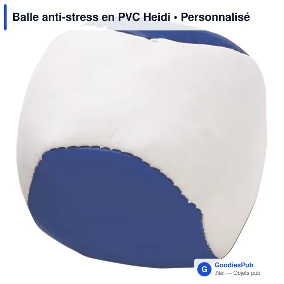 Balle anti-stress en PVC Heidi - Image 10