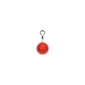 Variante Rouge - Poncho de pluie personnalisable rangé dans une balle avec logo - Ball