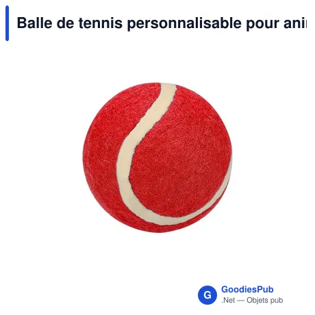 Balle de tennis personnalisable pour animaux avec logo - Balle Niki