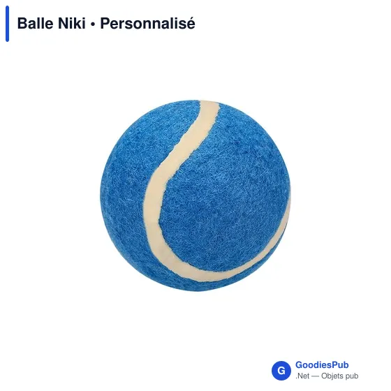 Balle de tennis personnalisable pour animaux avec logo - Balle Niki - Image 4