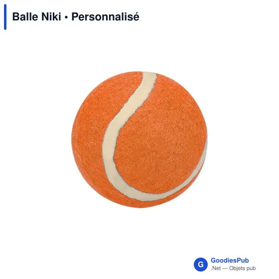 Balle de tennis personnalisable pour animaux avec logo - Balle Niki - Image 7