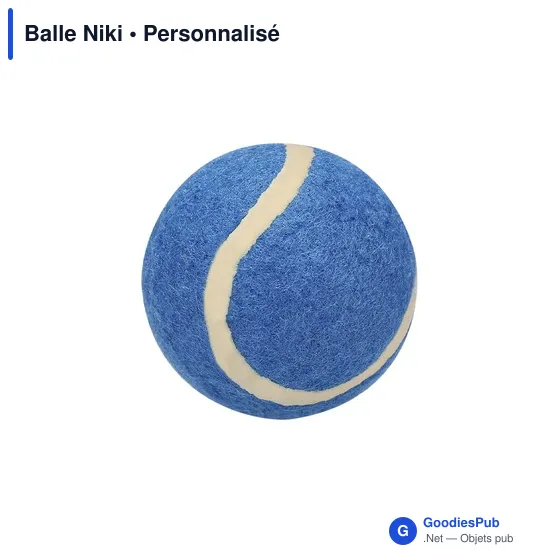 Balle de tennis personnalisable pour animaux avec logo - Balle Niki - Image 8