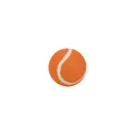 Variante orange - Balle de tennis personnalisable pour animaux avec logo - Balle Niki