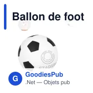 Ballon de foot anti-stress personnalisable Ø 6 cm en mousse PU avec logo - Blanc - Miniature 1