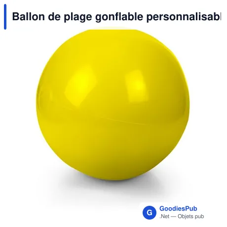 Ballon de plage gonflable personnalisable avec logo | Brianda