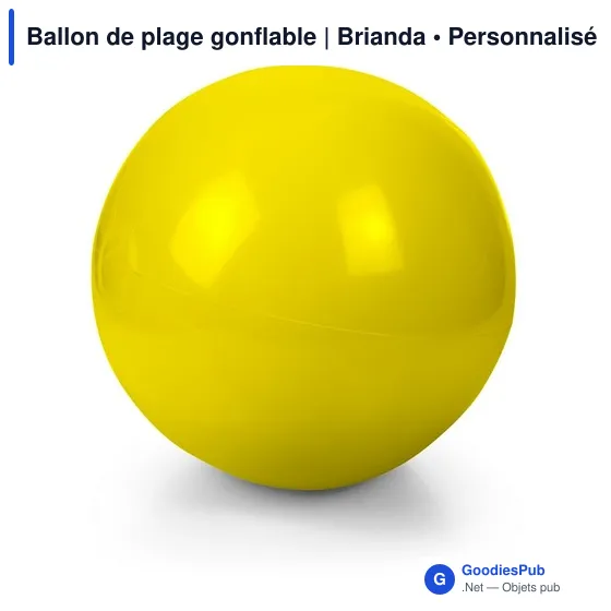 Ballon de plage gonflable personnalisable avec logo | Brianda - Image 1