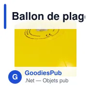 Ballon de plage gonflable personnalisable avec logo | Brianda - Miniature 2