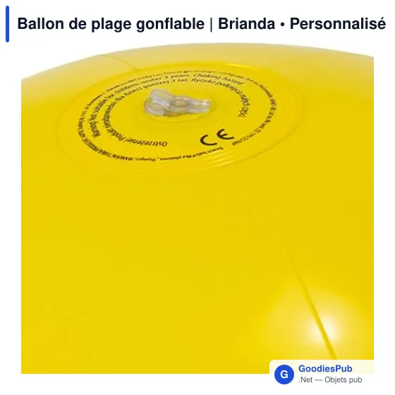 Ballon de plage gonflable personnalisable avec logo | Brianda - Image 2