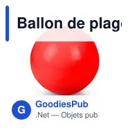 Ballon de plage gonflable personnalisable avec logo | Brianda - Miniature 5