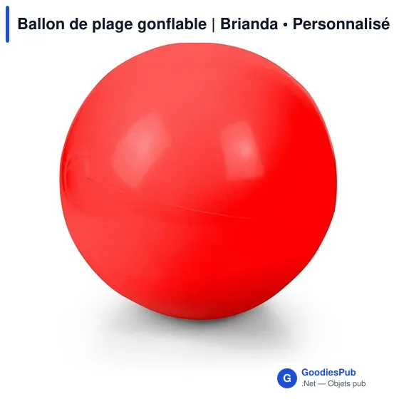 Ballon de plage gonflable personnalisable avec logo | Brianda - Image 5