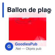 Ballon de plage gonflable personnalisable avec logo | Brianda - Miniature 6
