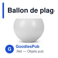 Ballon de plage gonflable personnalisable avec logo | Brianda - Miniature 7