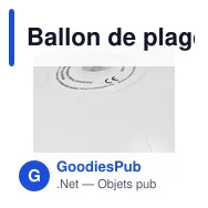 Ballon de plage gonflable personnalisable avec logo | Brianda - Miniature 8