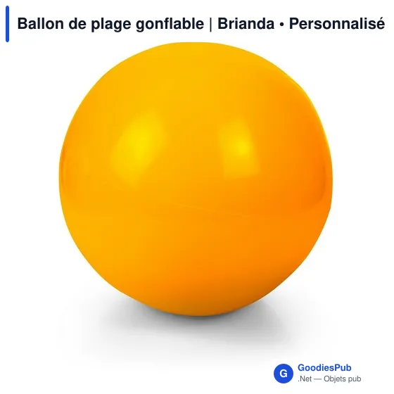 Ballon de plage gonflable personnalisable avec logo | Brianda - Image 9