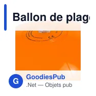 Ballon de plage gonflable personnalisable avec logo | Brianda - Miniature 10