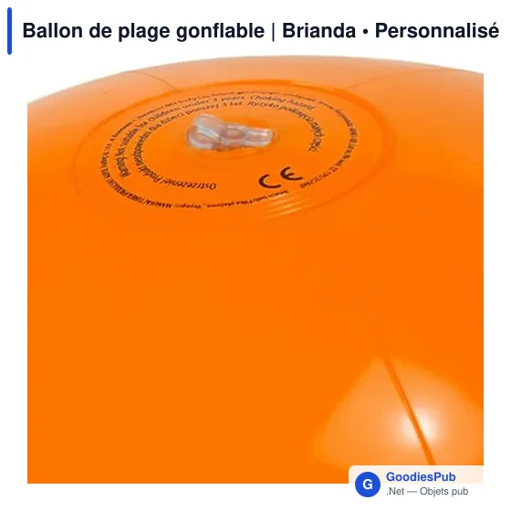 Ballon de plage gonflable personnalisable avec logo | Brianda - Image 10