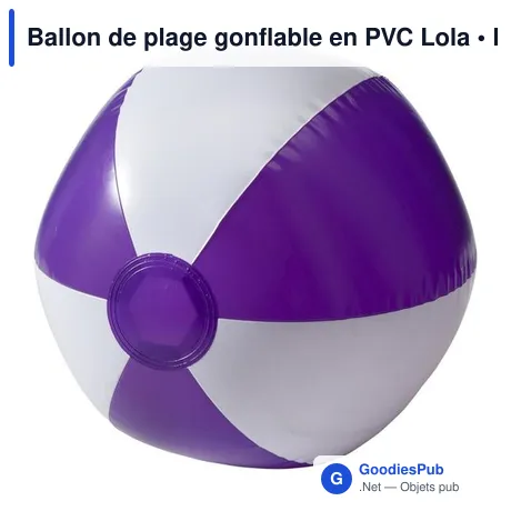 Ballon de plage gonflable en PVC Lola