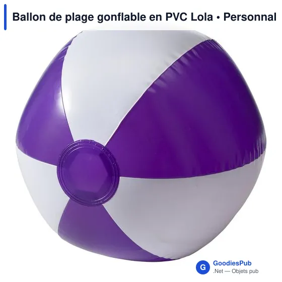 Ballon de plage gonflable en PVC Lola - Image 1
