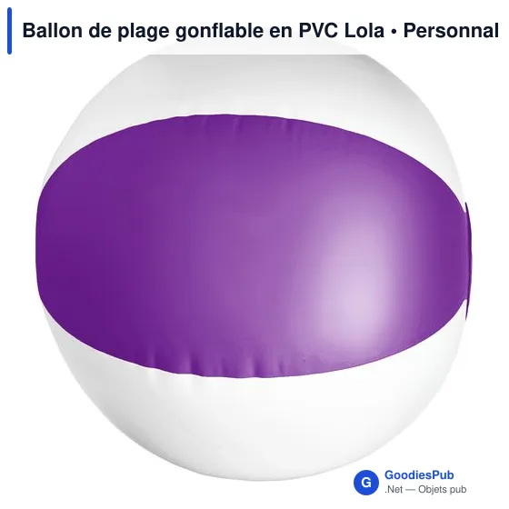 Ballon de plage gonflable en PVC Lola - Image 2