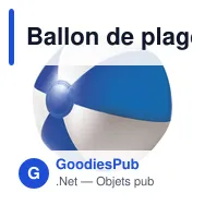 Ballon de plage gonflable en PVC Lola - Miniature 4