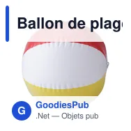 Ballon de plage gonflable en PVC Lola - Miniature 5