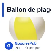 Ballon de plage gonflable en PVC Lola - Miniature 6
