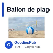 Ballon de plage gonflable en PVC Lola - Miniature 7