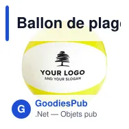Ballon de plage gonflable en PVC Lola - Miniature 9