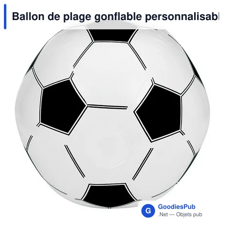 Ballon de plage gonflable personnalisable avec logo - Football