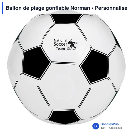 Ballon de plage personnalisable en PVC avec logo - Norman - Image 3