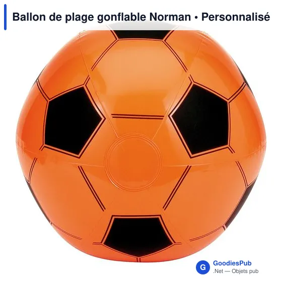 Ballon de plage personnalisable en PVC avec logo - Norman - Image 4