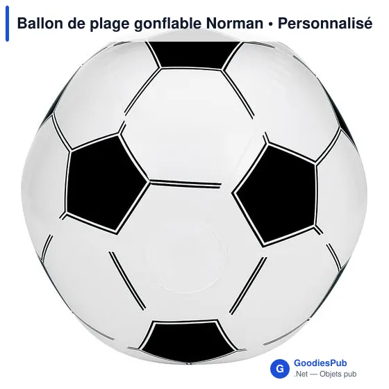 Ballon de plage personnalisable en PVC avec logo - Norman - Image 5