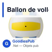 Ballon de volley-ball personnalisable en PVC avec logo - Miniature 3