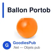 Ballon de plage personnalisable Portobello avec logo - Miniature 1